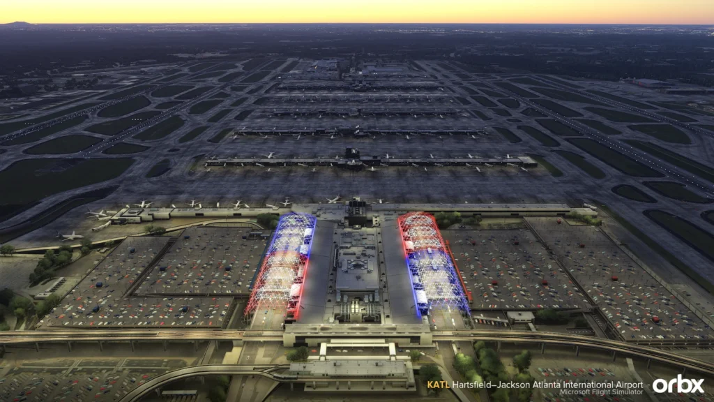 Orbx Atlanta KATL MSFS At Dusk