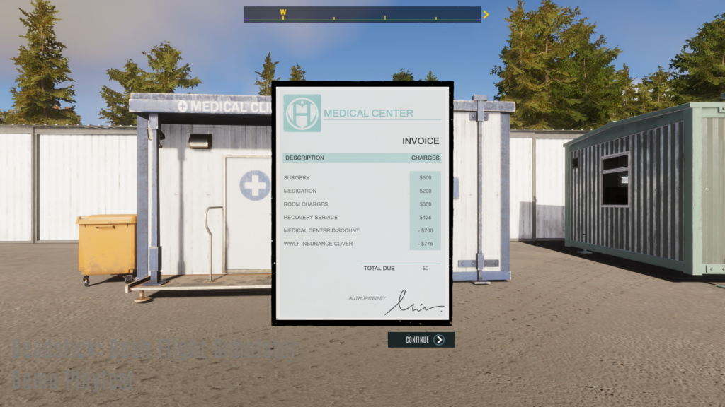 image showing medical center bills after accident