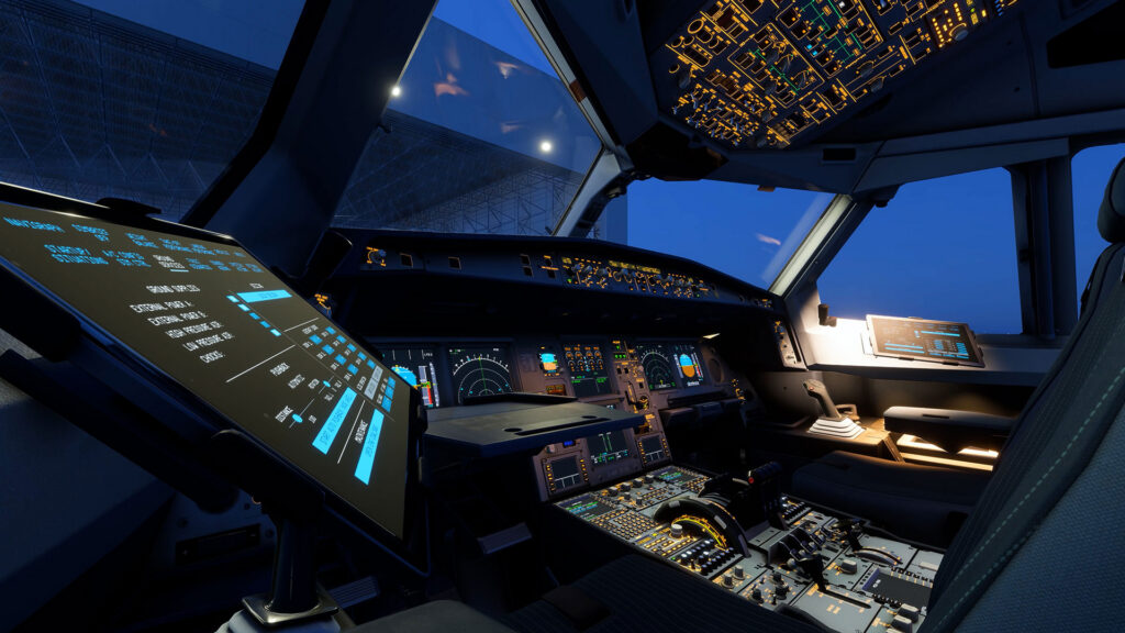 Aerosoft A340-600 Professional EFB and cockpit systems featured in Update 1.0.3 for MSFS 2024