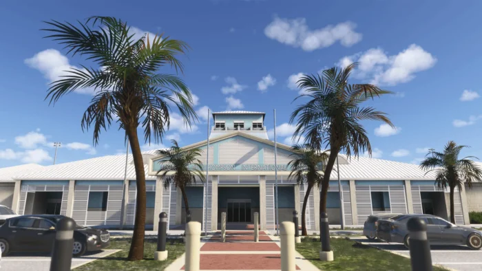 A rendition of Marsh Harbor Airport for Microsoft Flight Simulator by Astralis Studios.