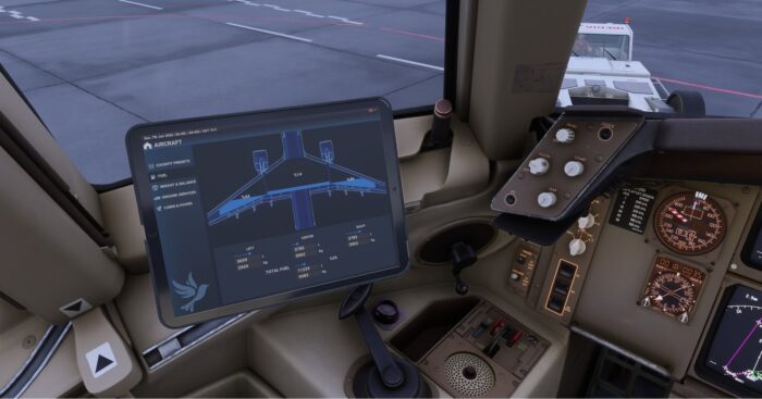 A look at the EFB of the BlueBird 757.