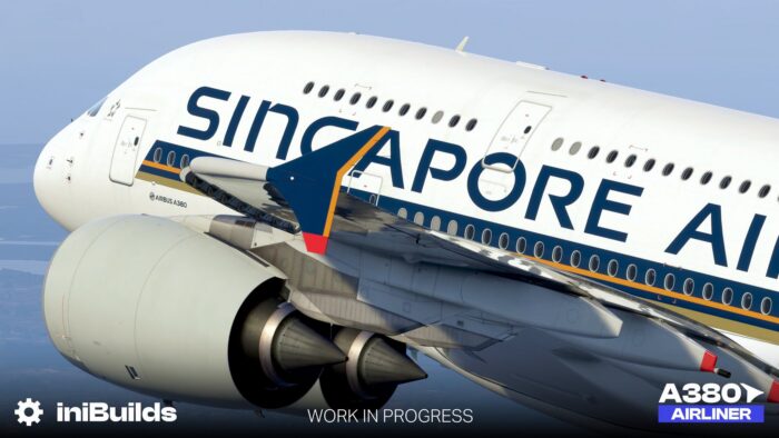 iniBuilds Airbus A380 exterior preview in Microsoft Flight Simulator 2024