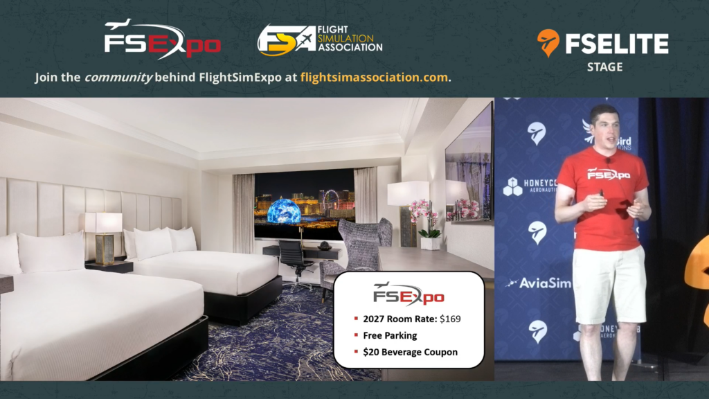 image showing the fsexpo 2027's hotel with the special fsexpo rate of $169, free parking, and a $20 beverage coupon