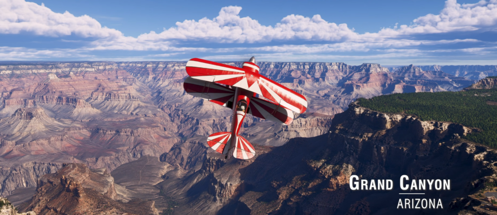 Grand Canyon National Park aerial flight experience in Microsoft Flight Simulator 2024 World Update 22