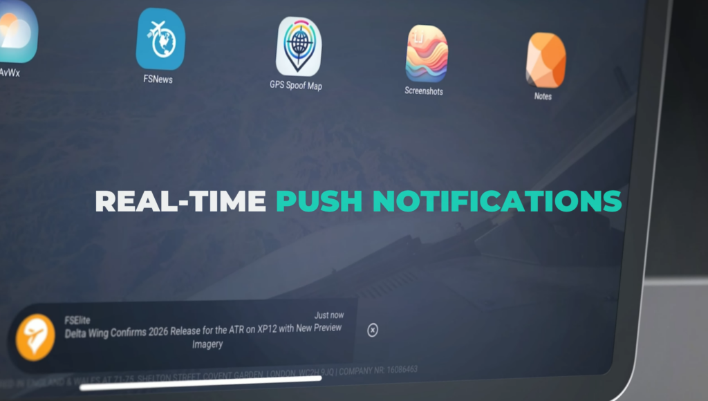 efbX real-time push notifications system for flight simulation news and operational alerts