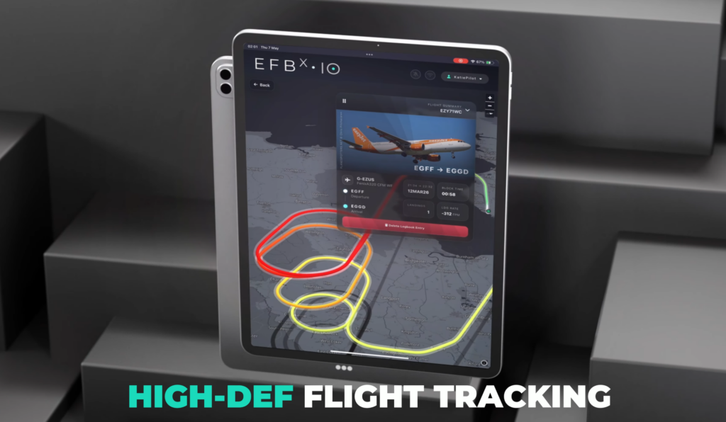 efbX high-definition flight tracking and route visualization tools for Microsoft Flight Simulator