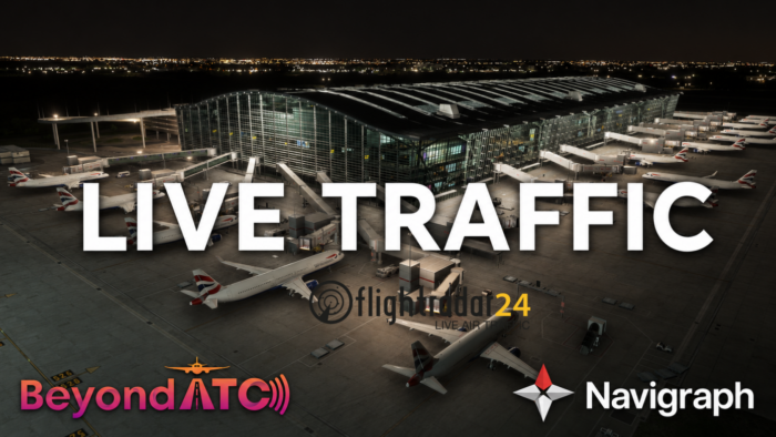 BeyondATC Live Traffic MSFS 2024 FlightRadar24 Navigraph real-time aircraft traffic feature