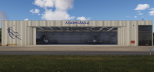 Aerial view of SJOY Aeroparque Aldeia da Serra in Microsoft Flight Simulator 2024
