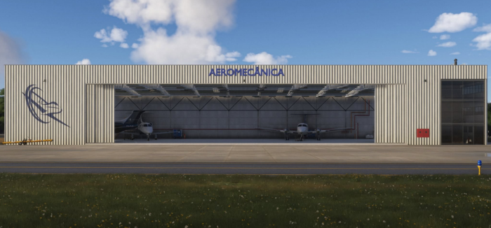 Aerial view of SJOY Aeroparque Aldeia da Serra in Microsoft Flight Simulator 2024