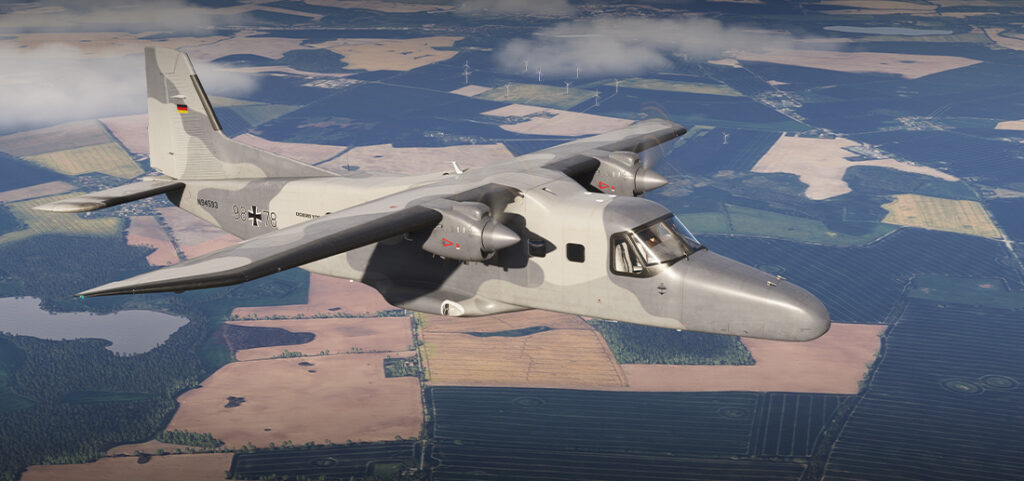 Carenado Do228 German Navy in flight
