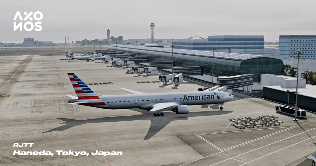 Axonos Tokyo Haneda RJTT X-Plane 12 Terminal