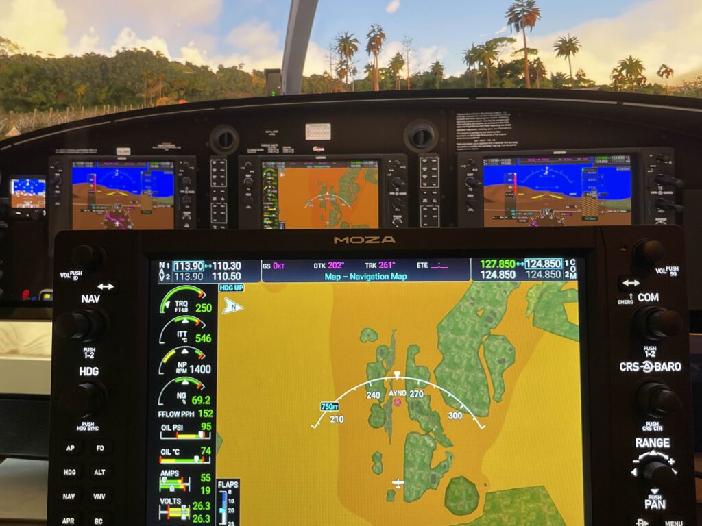 The Moza MGX1000 in action with the SWS Kodiak 100