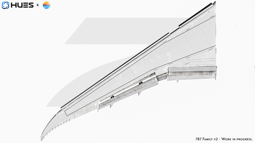 Horizon Sim 787 Left Wing Texture Detail