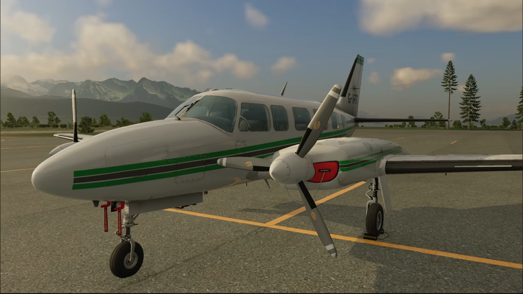 JetStream FS CIS Piper Chieftain on the ramp in Alaska