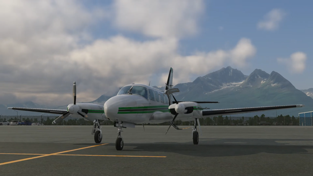 JetStream FS CIS Piper Chieftain on the apron in Alaska