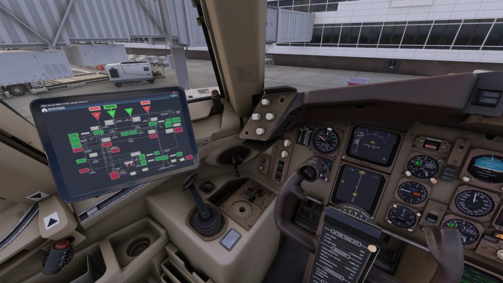 BlueBird Simulations Boeing 757 MSFS Release Window Close Cockpit with EFB