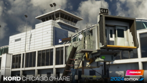 Preview of Chicago O’Hare International Airport scenery for Microsoft Flight Simulator 2024.