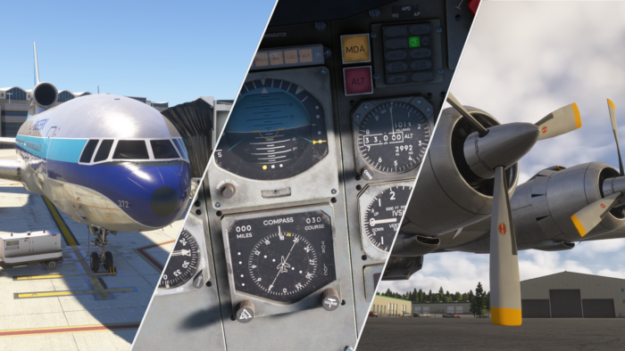 Vintage airliners flying in Microsoft Flight Simulator 2024