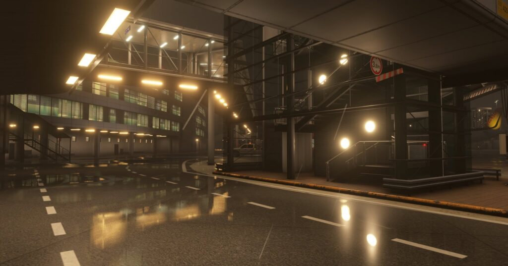 JustSim Dusseldorf EDDL MSFS 2024 Night Lighting