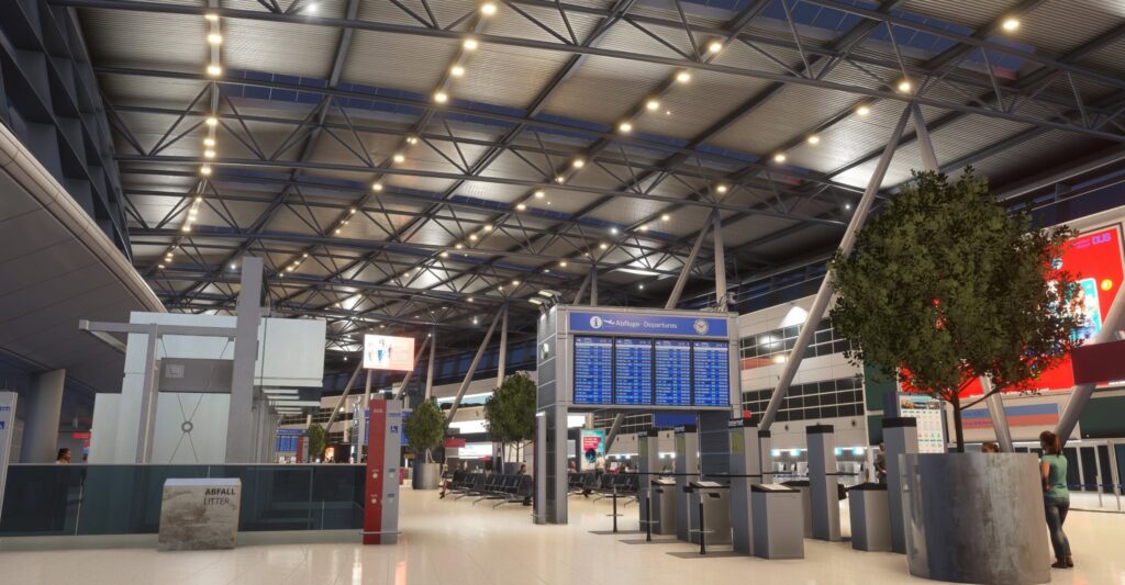 JustSim Dusseldorf EDDL MSFS 2024 Terminal Interior