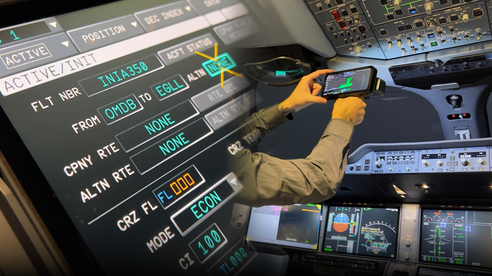 iniBuilds A350 V2 cockpit geometry development using newly collected flight deck reference data MSFS 2024