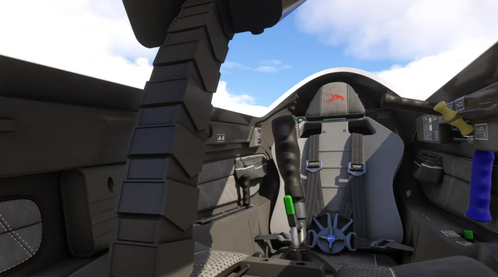 Interior of a glider produced by GotFriends in flight simulator