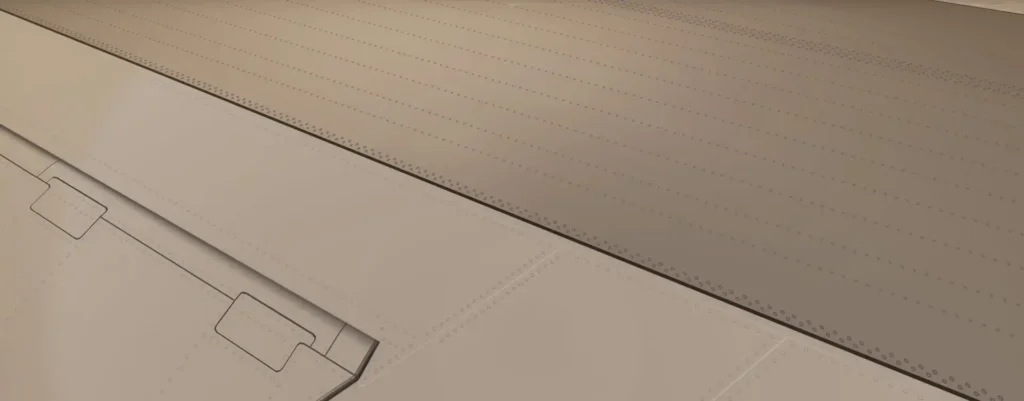 PMDG Boeing 747 wing development preview for Microsoft Flight Simulator 2024
