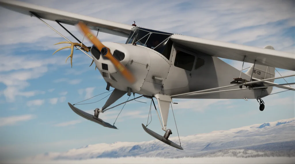 Taylorcraft in Ski configuration