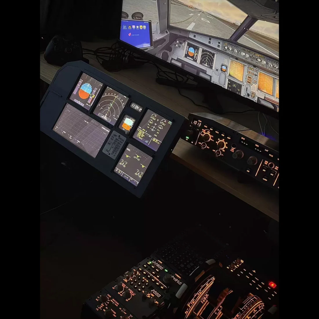 Hoowalt MiniMIP panel in a simulator setup