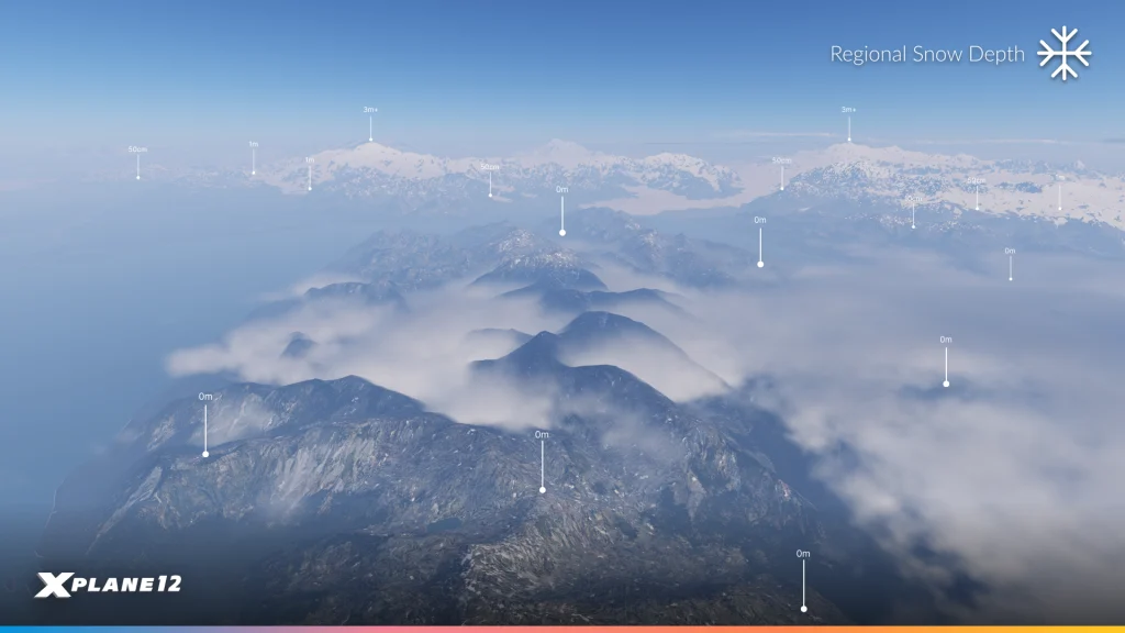 New Snow formation system in X-Plane 12.4.4