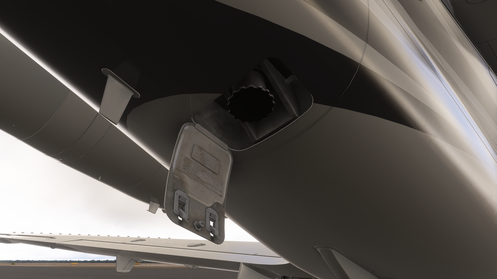 image of the flightfx hawker with fuel door open