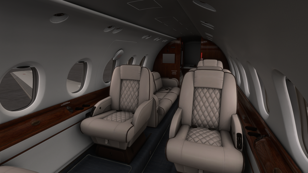 Image showing the flightfx hawker's passenger cabin