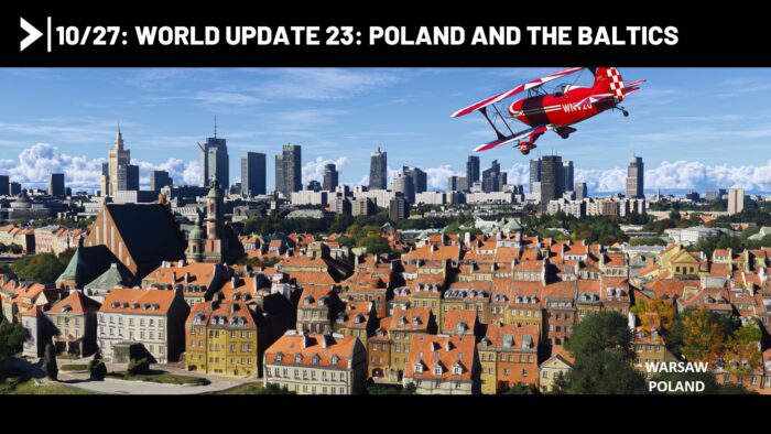 MSFS 2024 World Update 23 Poland and the Baltics over Warsaw