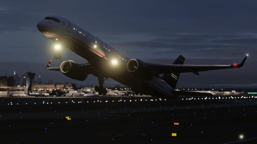 BlueBird 757 MSFS Release US Airways Takeoff
