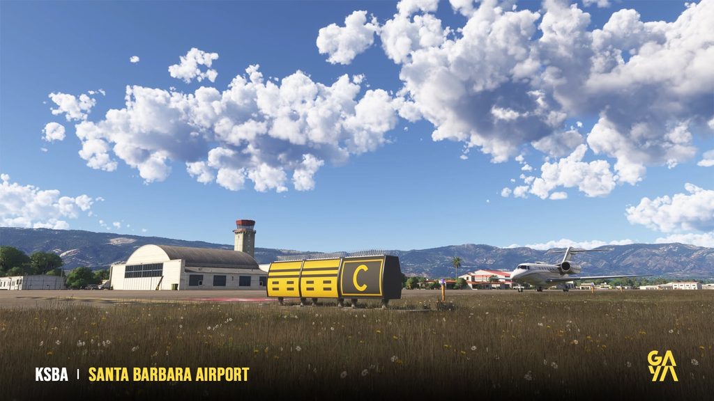 Gaya Simulations KSBA MSFS 2024 Taxi Sign
