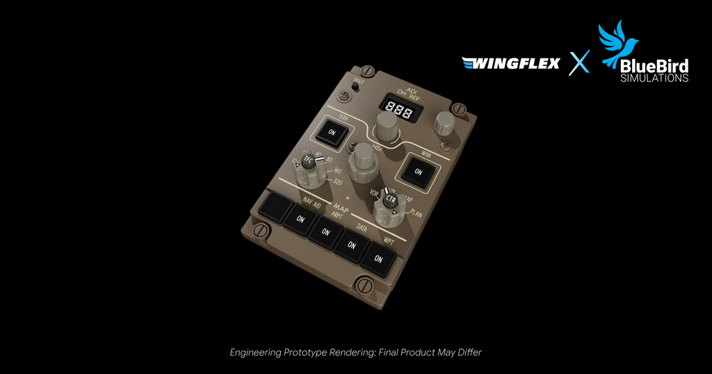 WingFlex x BlueBird Boeing 757 Collaboration EFIS panel