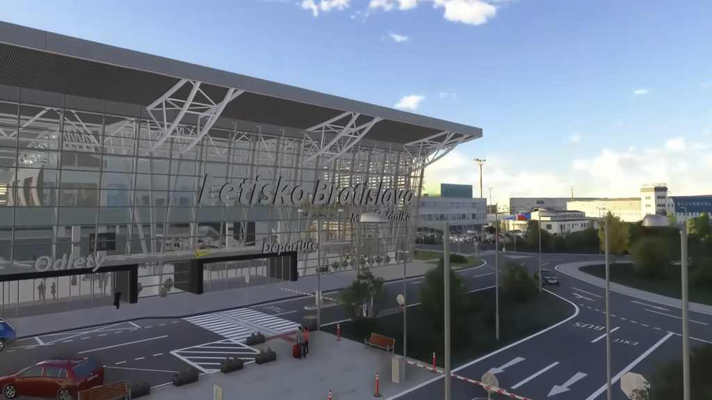 FPS Bratislava Airport LZIB MSFS Terminal Entry