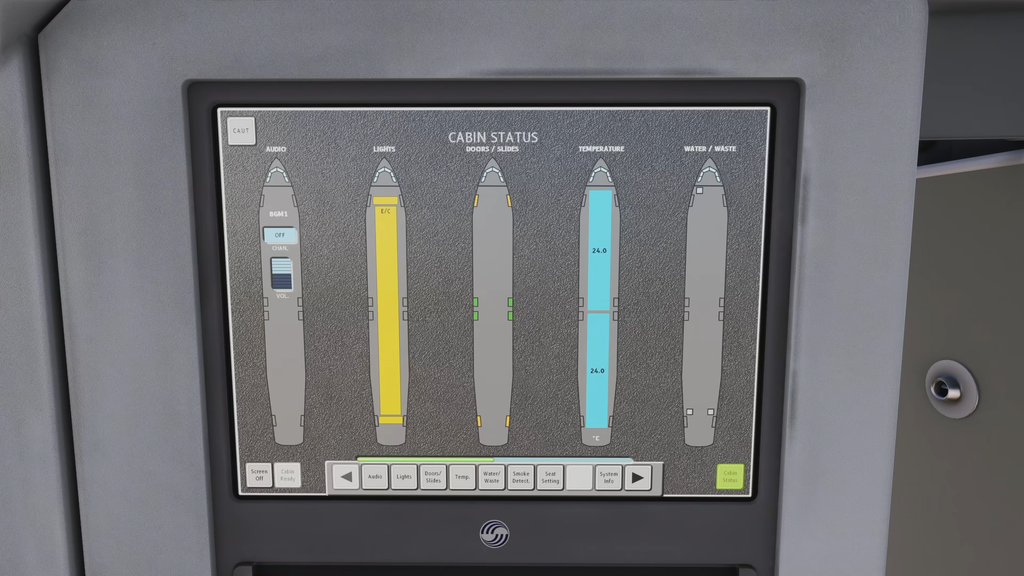 Fenix A320 v3 MSFS Flight Attendant Panel
