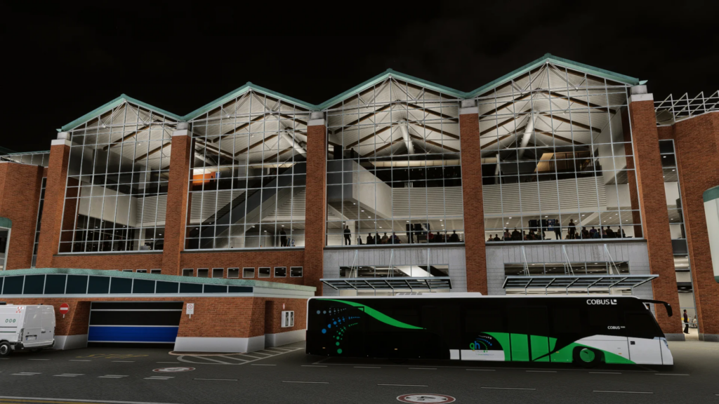 Atelic VCE exterior at night