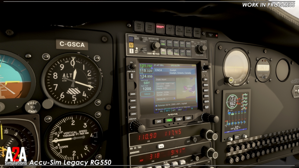RG550 A2A cockpit