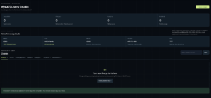 flyLAT Livery Studio dashboard